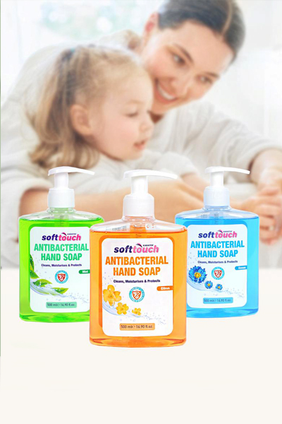 Nettoyant pour les mains antibactérien Soft Touch 500 ml